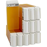 Epilwax 12 Cartuchos Roll-On de Cera Depilatoria Tibia Cera roll on de 100 ml Miel cera profesional de alta calidad para…